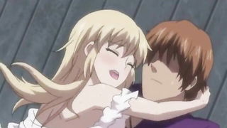 Explicit massage scene in a softly lit room