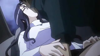 Explicit massage scene in a softly lit room