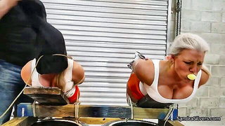 Close frame of an explicit scene in sharp indoor light