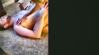 Explicit doggy style scene on a wide bed