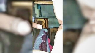 Explicit doggy style scene on a wide bed