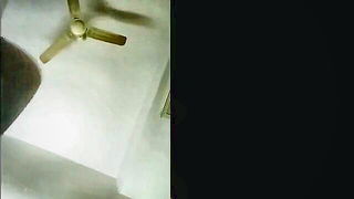Close frame of an explicit scene in sharp indoor light
