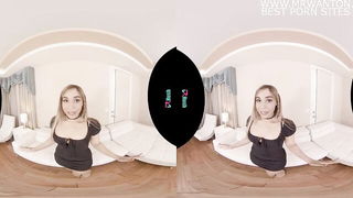Pair of performers in motion on a wide bed