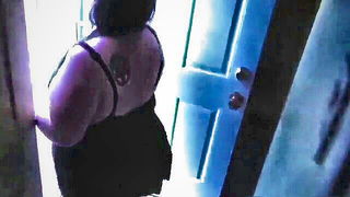 Close frame of an explicit scene in sharp indoor light
