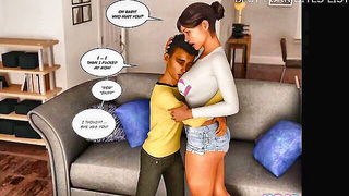 Explicit doggy style scene on a wide bed