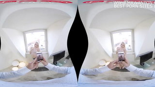 Explicit massage scene in a softly lit room