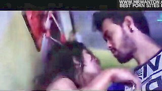 Close frame of an explicit scene in sharp indoor light