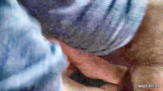 Explicit doggy style scene on a wide bed