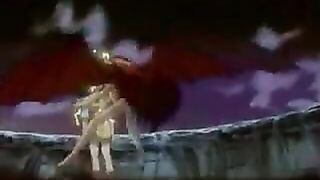 Pair of performers in motion on a wide bed