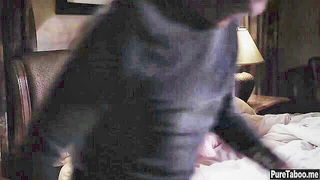 Close frame of an explicit scene in sharp indoor light