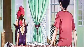 Couple mid-scene in a dim bedroom