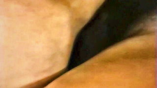 Close frame of an explicit scene in sharp indoor light