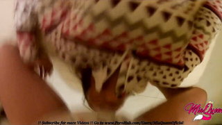 Explicit doggy style scene on a wide bed