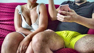 Explicit massage scene in a softly lit room