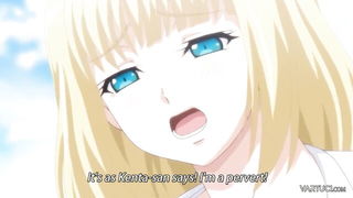 Explicit massage scene in a softly lit room