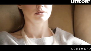 Couple mid-scene in a dim bedroom