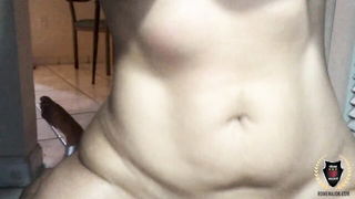 Close frame of an explicit scene in sharp indoor light