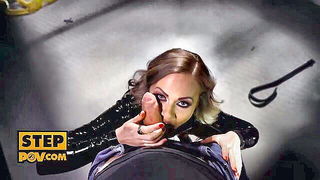 Close frame of an explicit scene in sharp indoor light