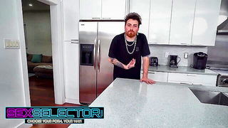 Explicit massage scene in a softly lit room