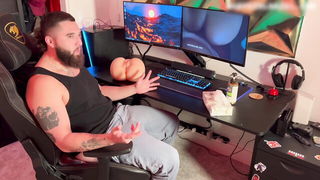 Explicit massage scene in a softly lit room