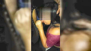 Close frame of an explicit scene in sharp indoor light