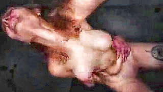 Explicit doggy style scene on a wide bed