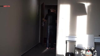 Explicit massage scene in a softly lit room