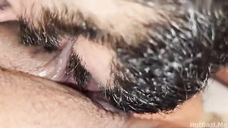 Explicit doggy style scene on a wide bed