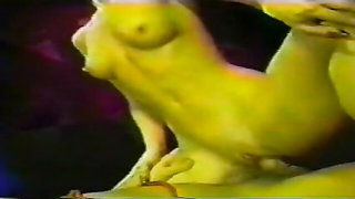 Explicit massage scene in a softly lit room