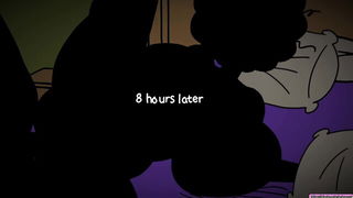 Explicit massage scene in a softly lit room