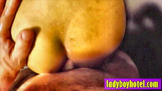 Explicit doggy style scene on a wide bed
