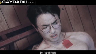 Explicit massage scene in a softly lit room