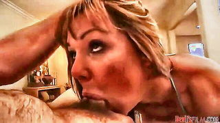 Explicit doggy style scene on a wide bed