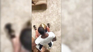 Explicit massage scene in a softly lit room
