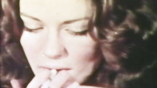 Close frame of an explicit scene in sharp indoor light