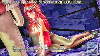 Close frame of an explicit scene in sharp indoor light