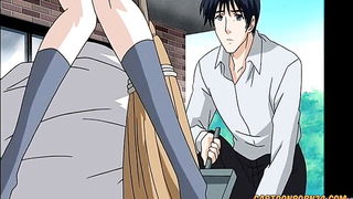 Couple mid-scene in a dim bedroom