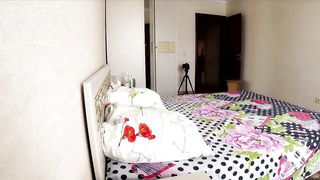 Explicit doggy style scene on a wide bed