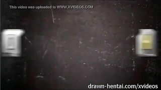 Amateur couple on a living room sofa in explicit scene