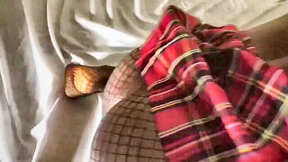Explicit doggy style scene on a wide bed