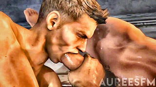 Close frame of an explicit scene in sharp indoor light