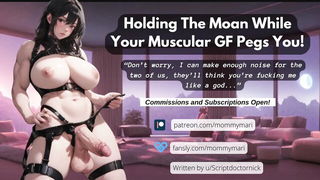 Explicit massage scene in a softly lit room