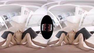 Explicit massage scene in a softly lit room