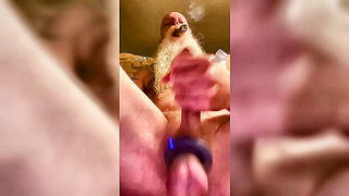 Close frame of an explicit scene in sharp indoor light