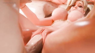 Close frame of an explicit scene in sharp indoor light