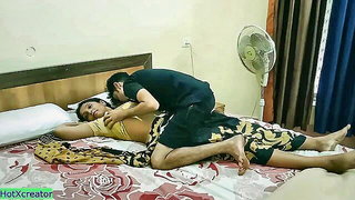 Explicit massage scene in a softly lit room