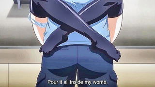 Close frame of an explicit scene in sharp indoor light