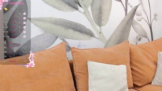 Close frame of an explicit scene in sharp indoor light