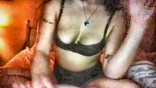 Explicit doggy style scene on a wide bed