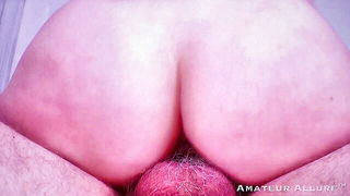 Close frame of an explicit scene in sharp indoor light
